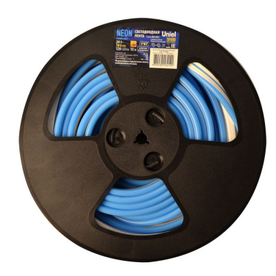 Гибкий неон Neon ULS-N11-2835-120LED/m-8mm-IP67-DC24V-10W/m-15M-BLUE катушка в герметичной упаковке