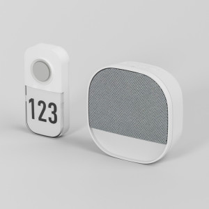 Кнопка звонка DBQ30 DBQ30M WL белый