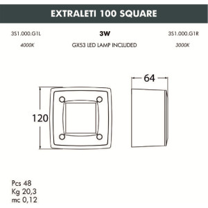 Подсветка для лестниц и ступеней Leti 3S1.000.000.WYG1L